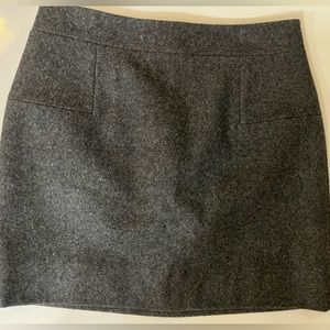 J Crew charcoal wool skirt